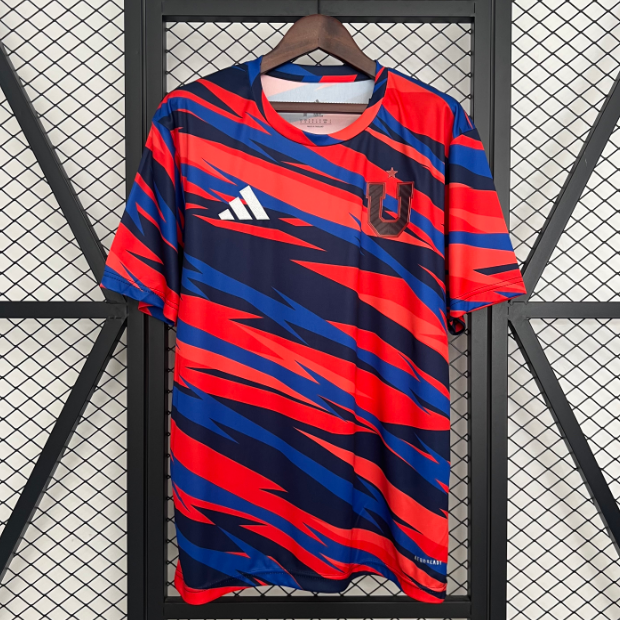 2025-26 Club Universidad de Chile Orange Blue Training Shirt